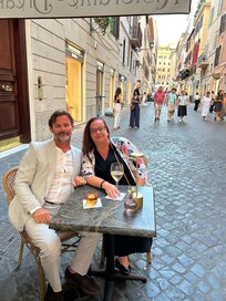 Drinks at the restaurant next door