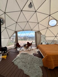 Looking into the dome from the front door.