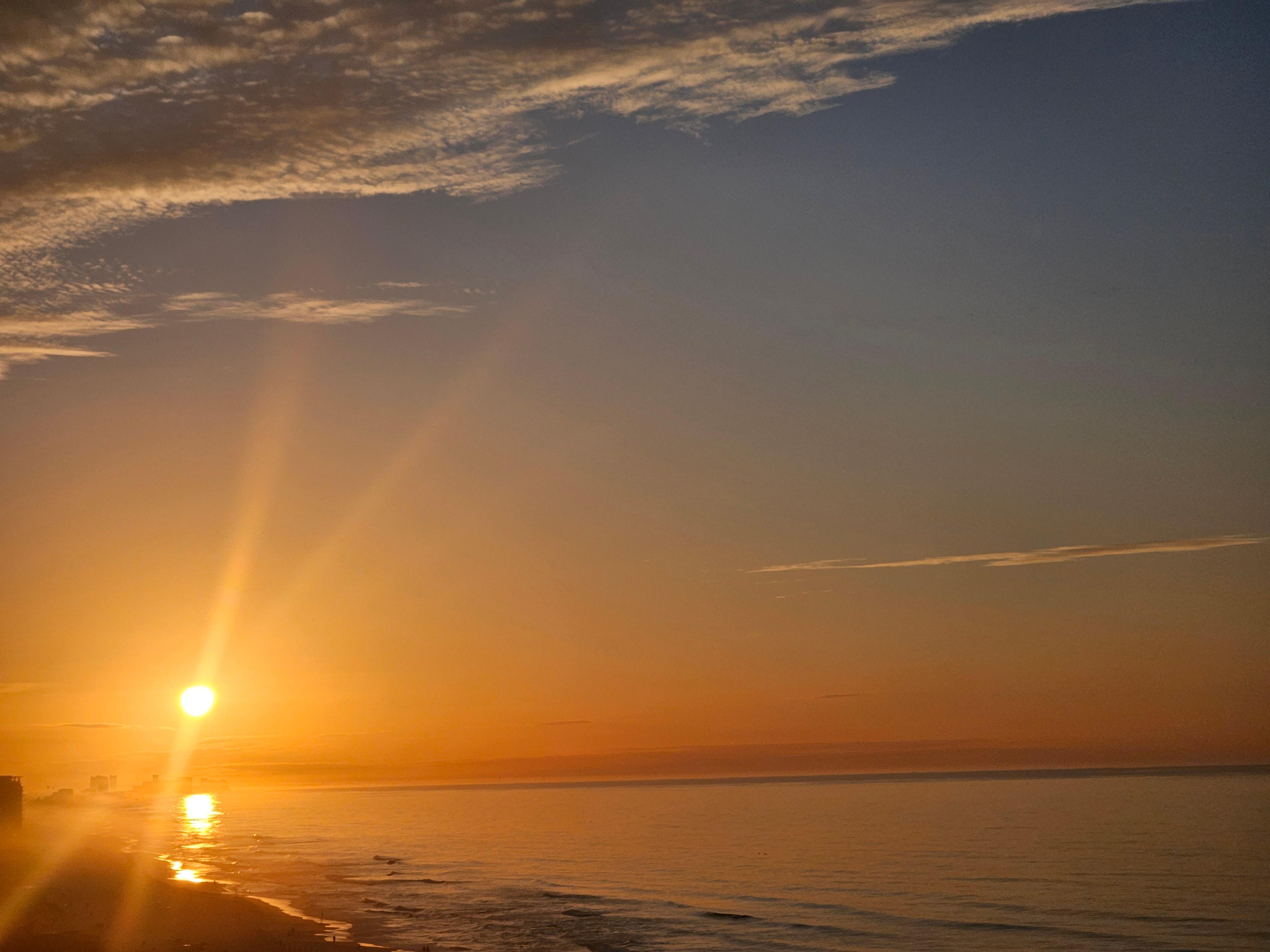 Sunrise from our balcony