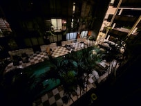 From the balcony at night. Very peaceful.