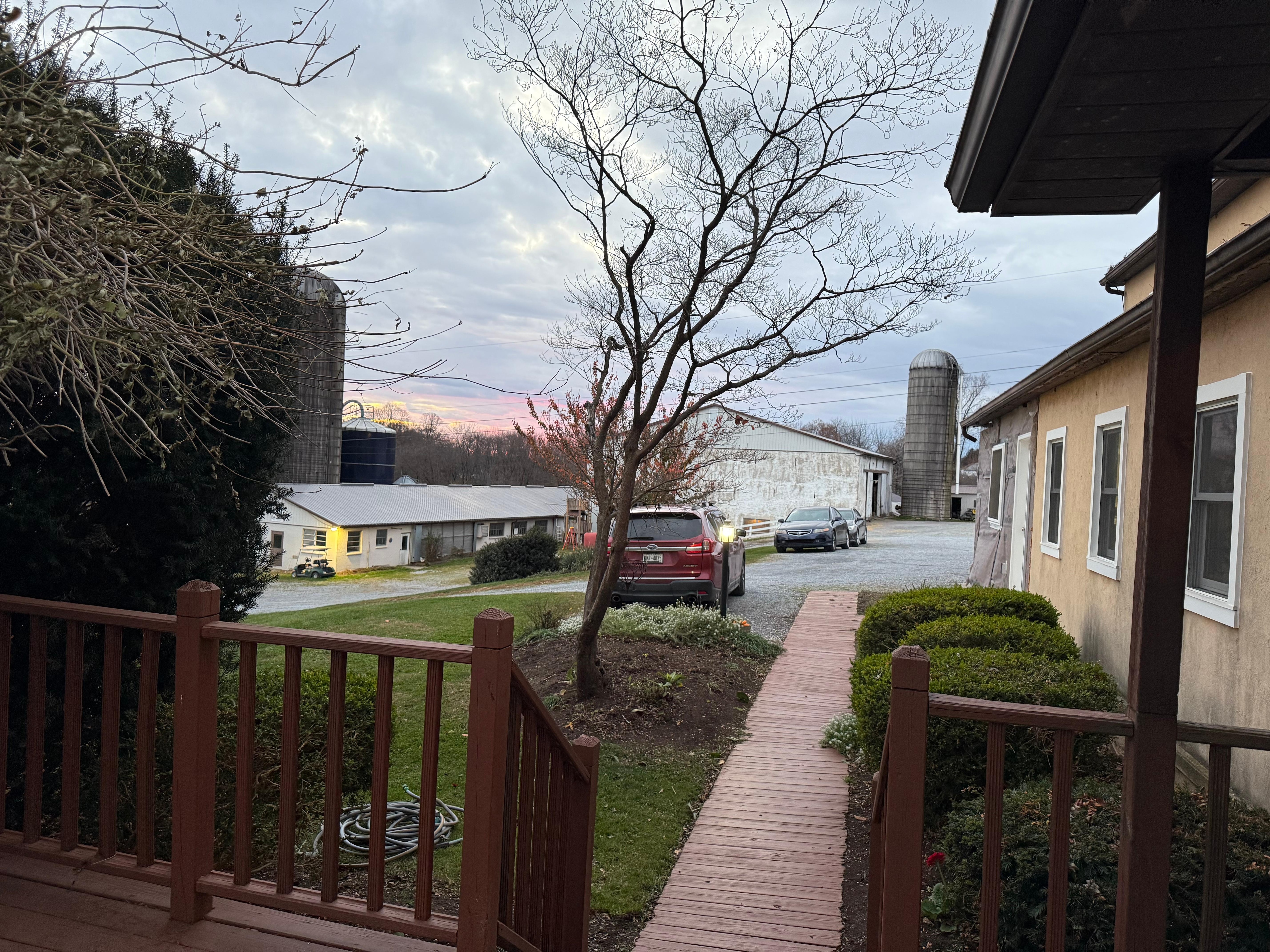View from apartment porch