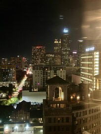 Atlanta at night from the 18th floor room window