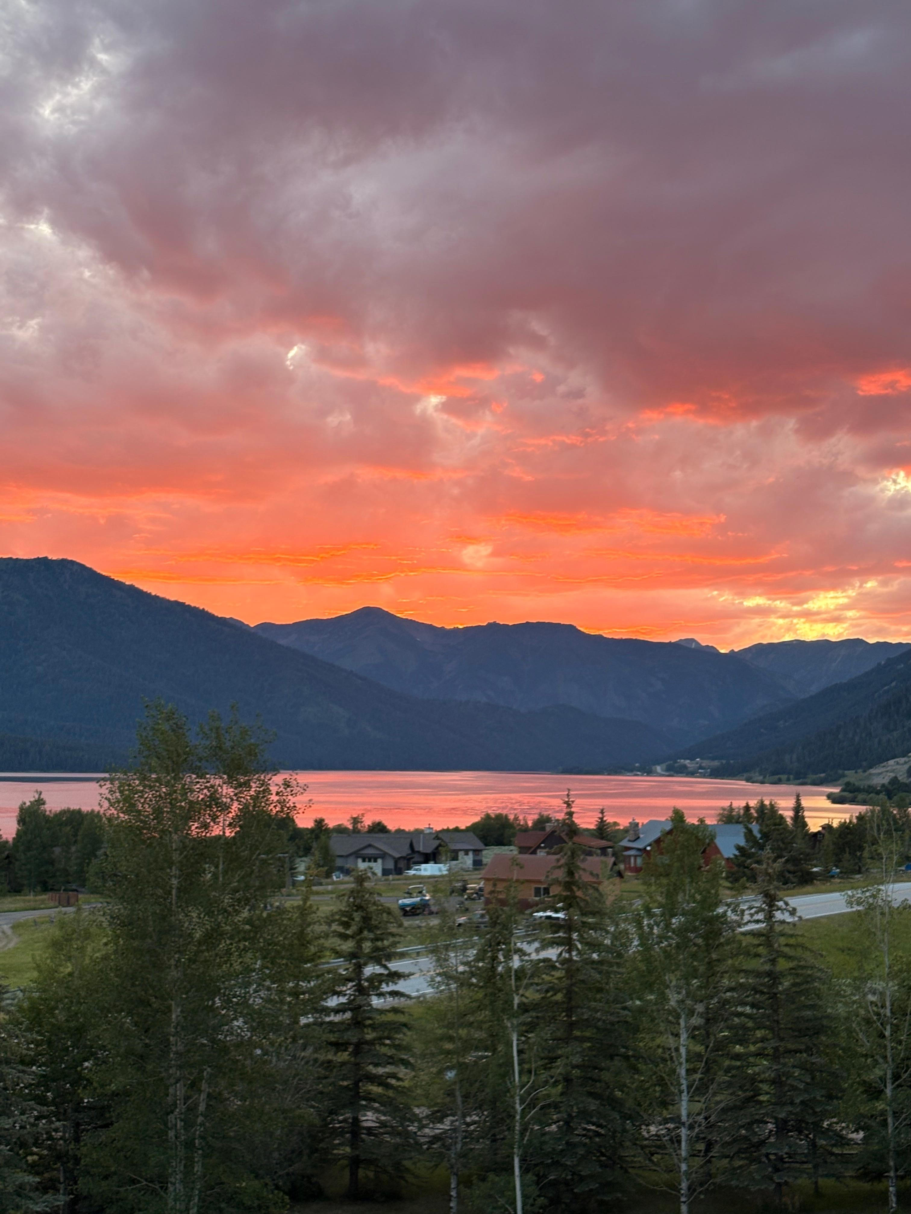 Sunsets from the porch, amazing!!