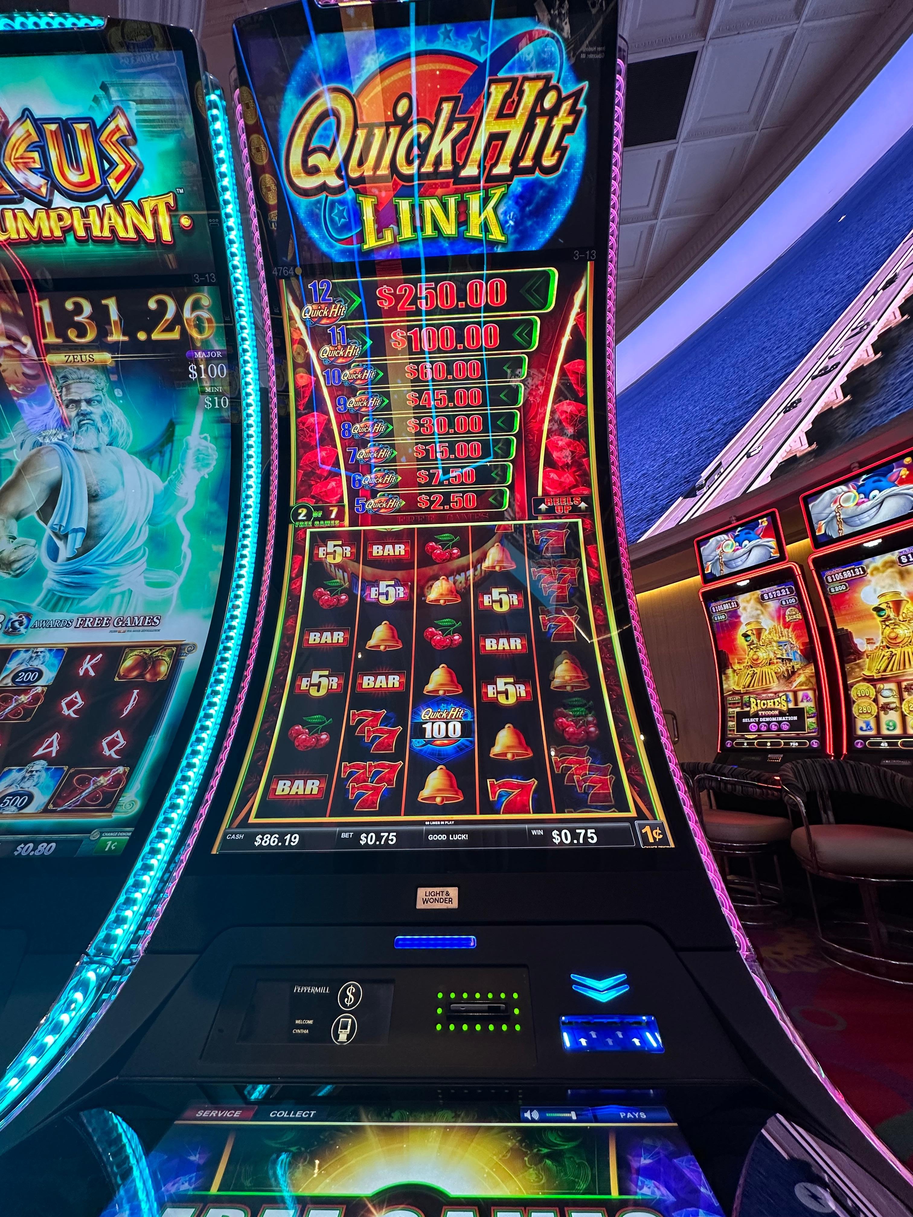 Fun at the slots. 