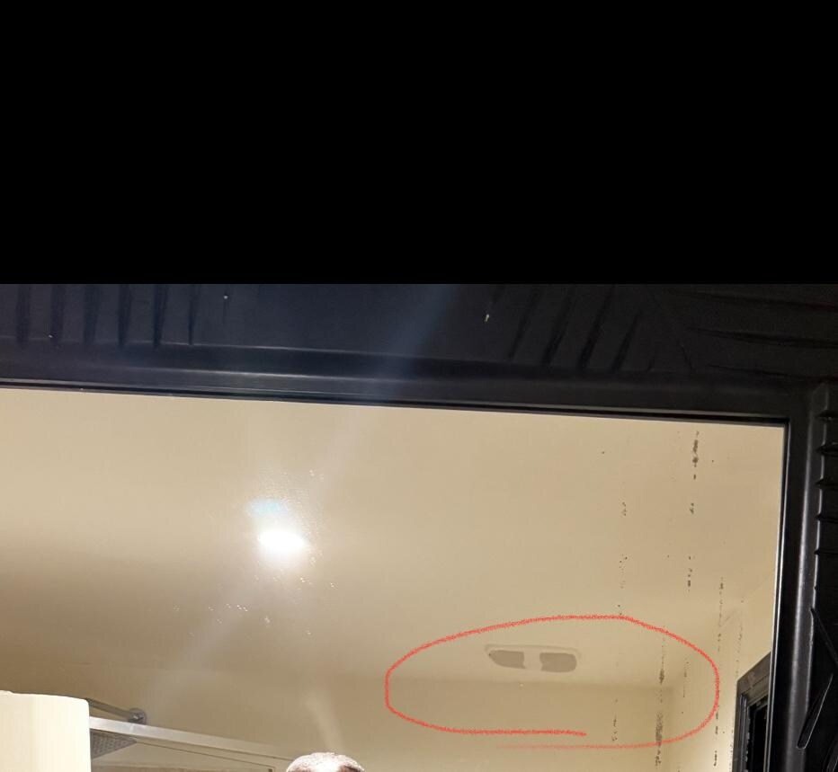 Mildew in corners