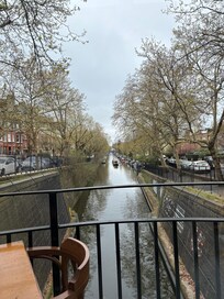 Nearby canal - eating brunch.
