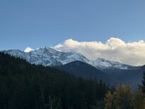 Snow on the mountains