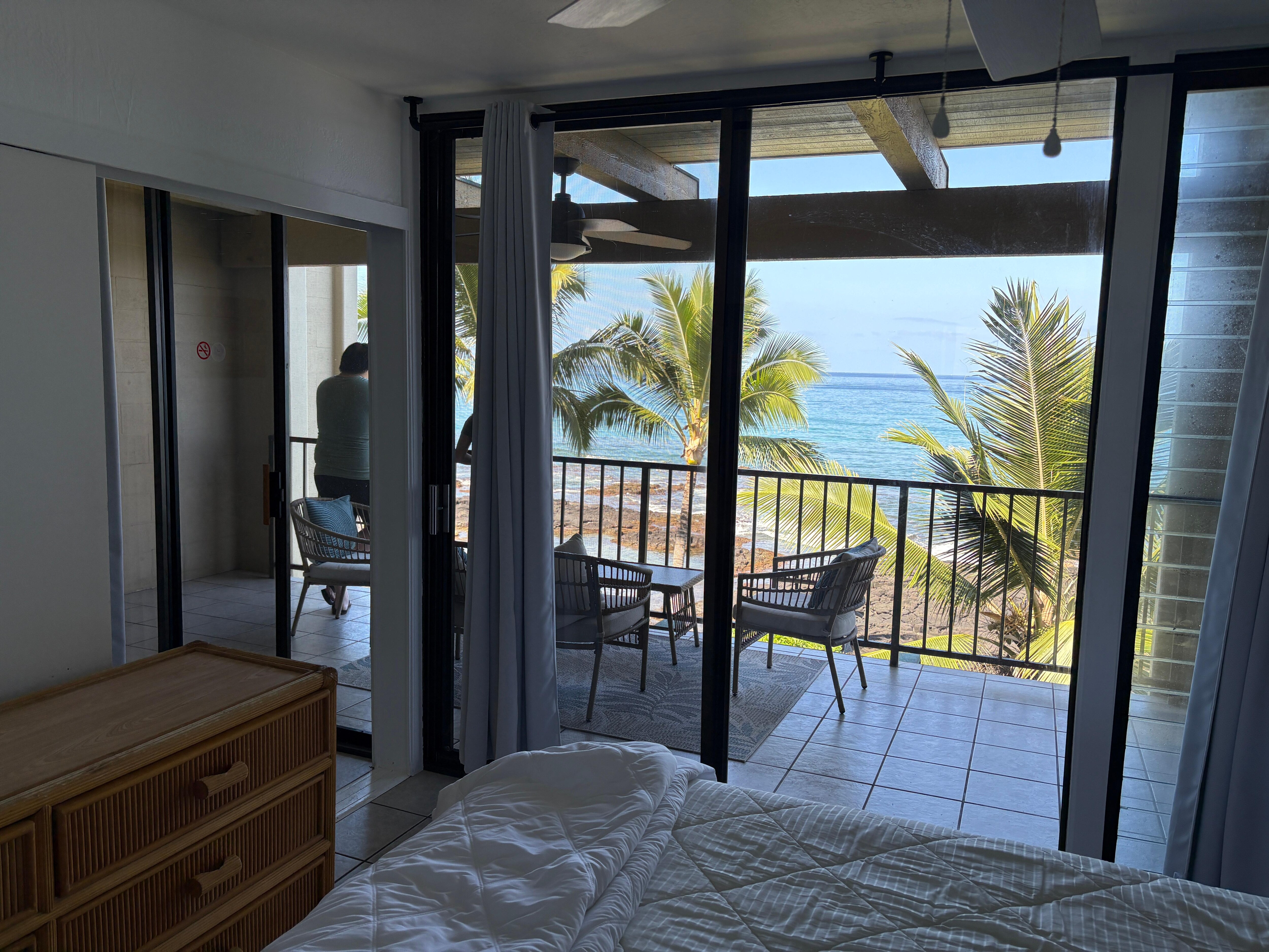 Ocean view from the living room 