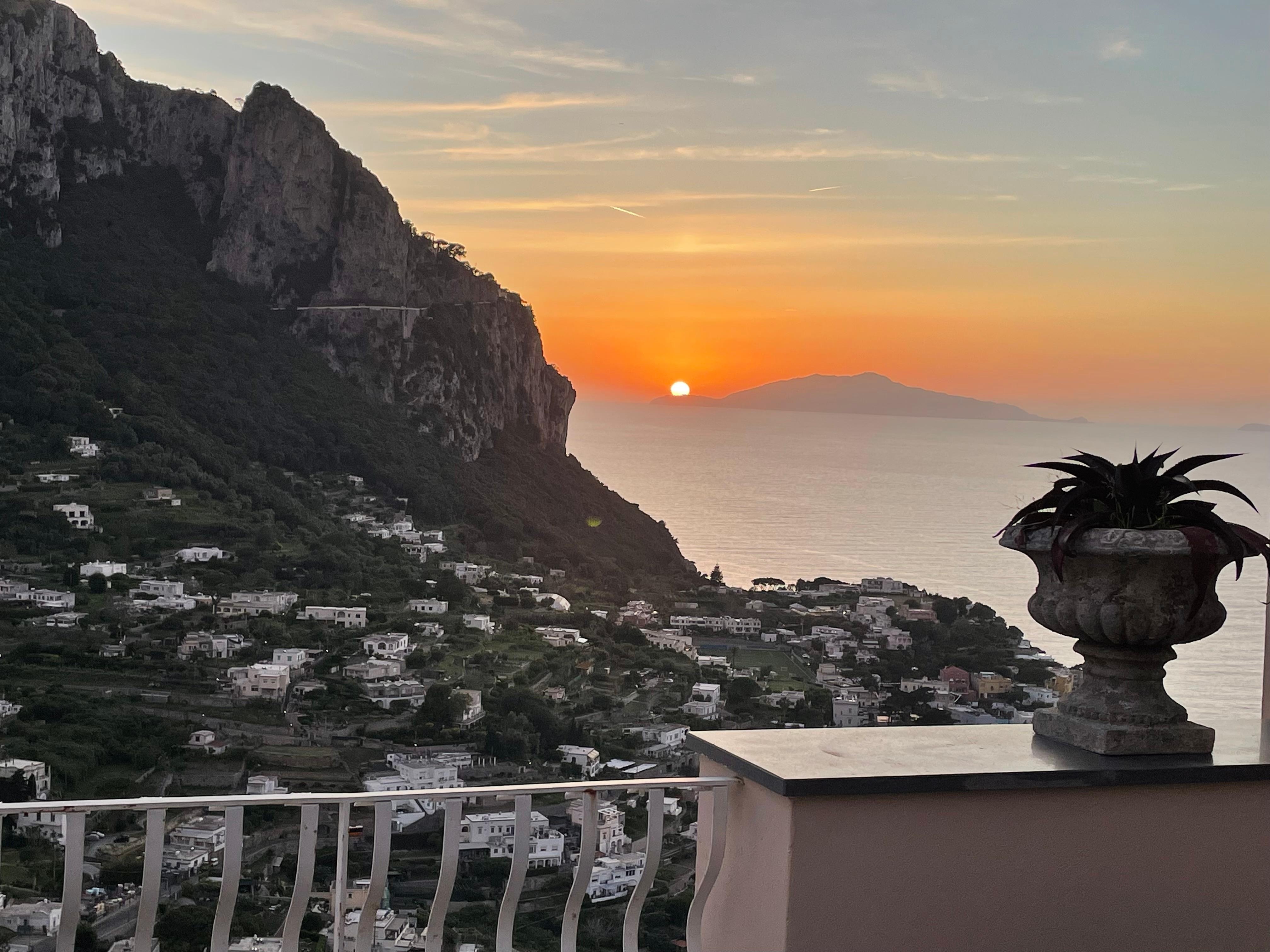 Sunset on the Amazing Deck