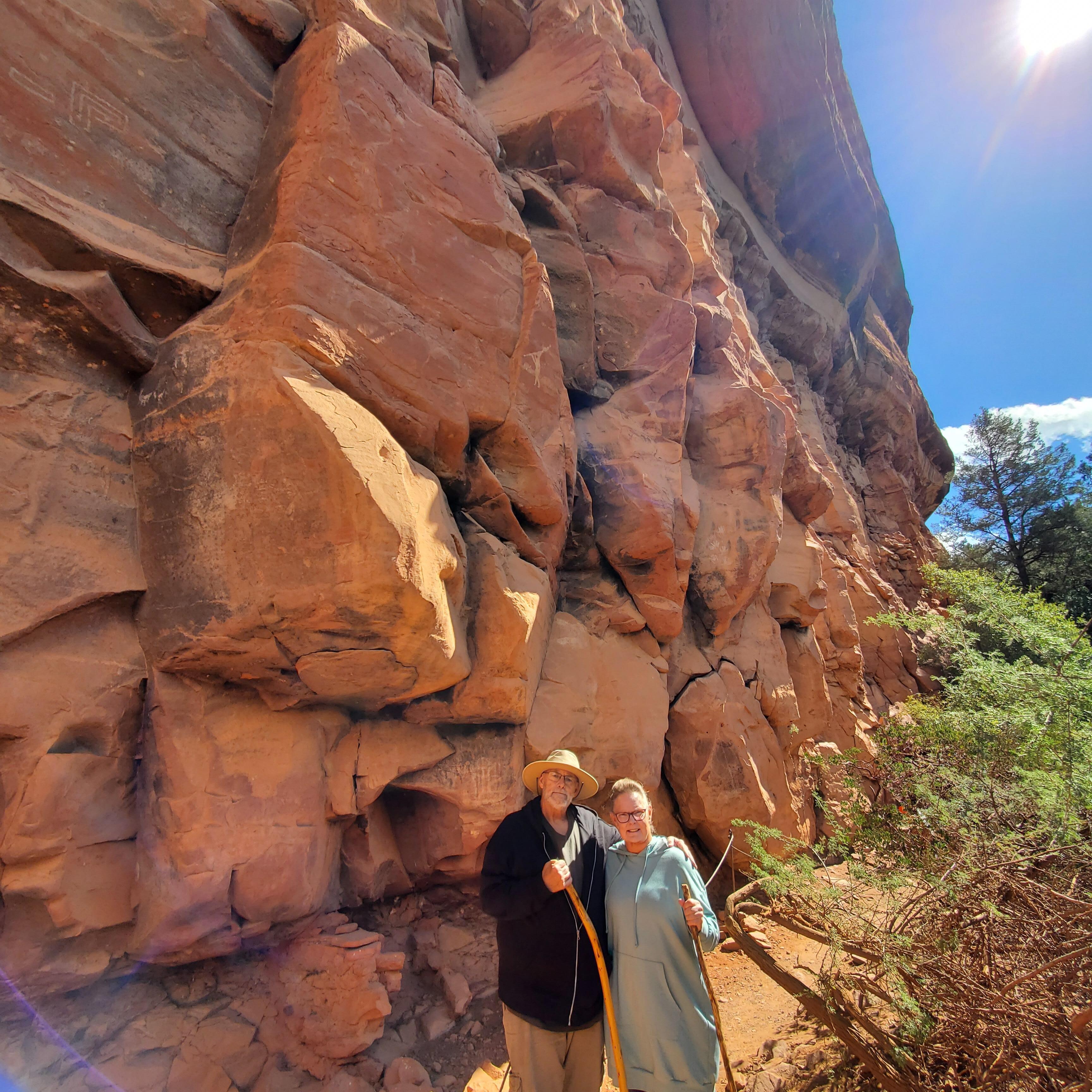 Hike to Indian ruins. Sedona