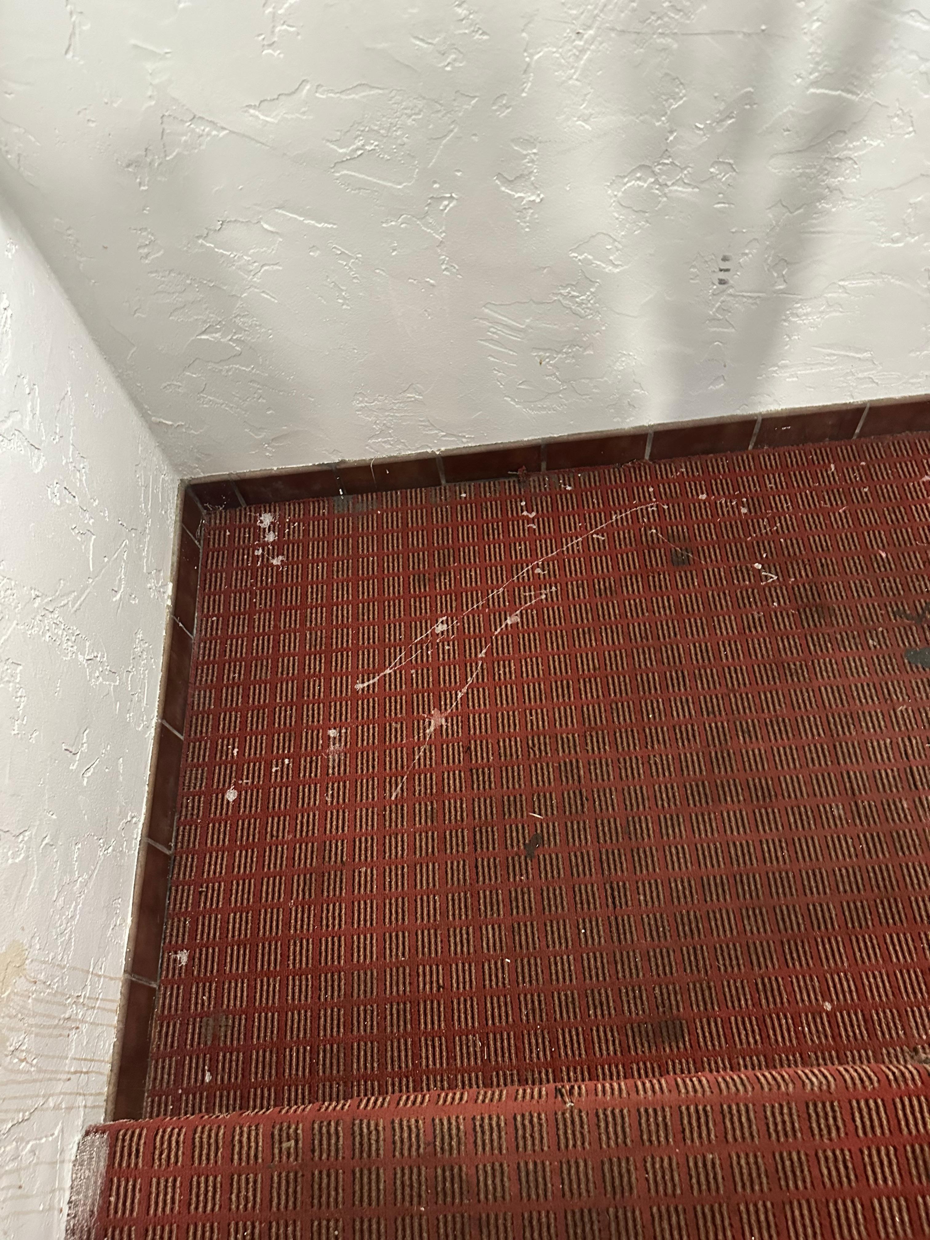 This was the stairwell headed to breakfast. There we worse areas.