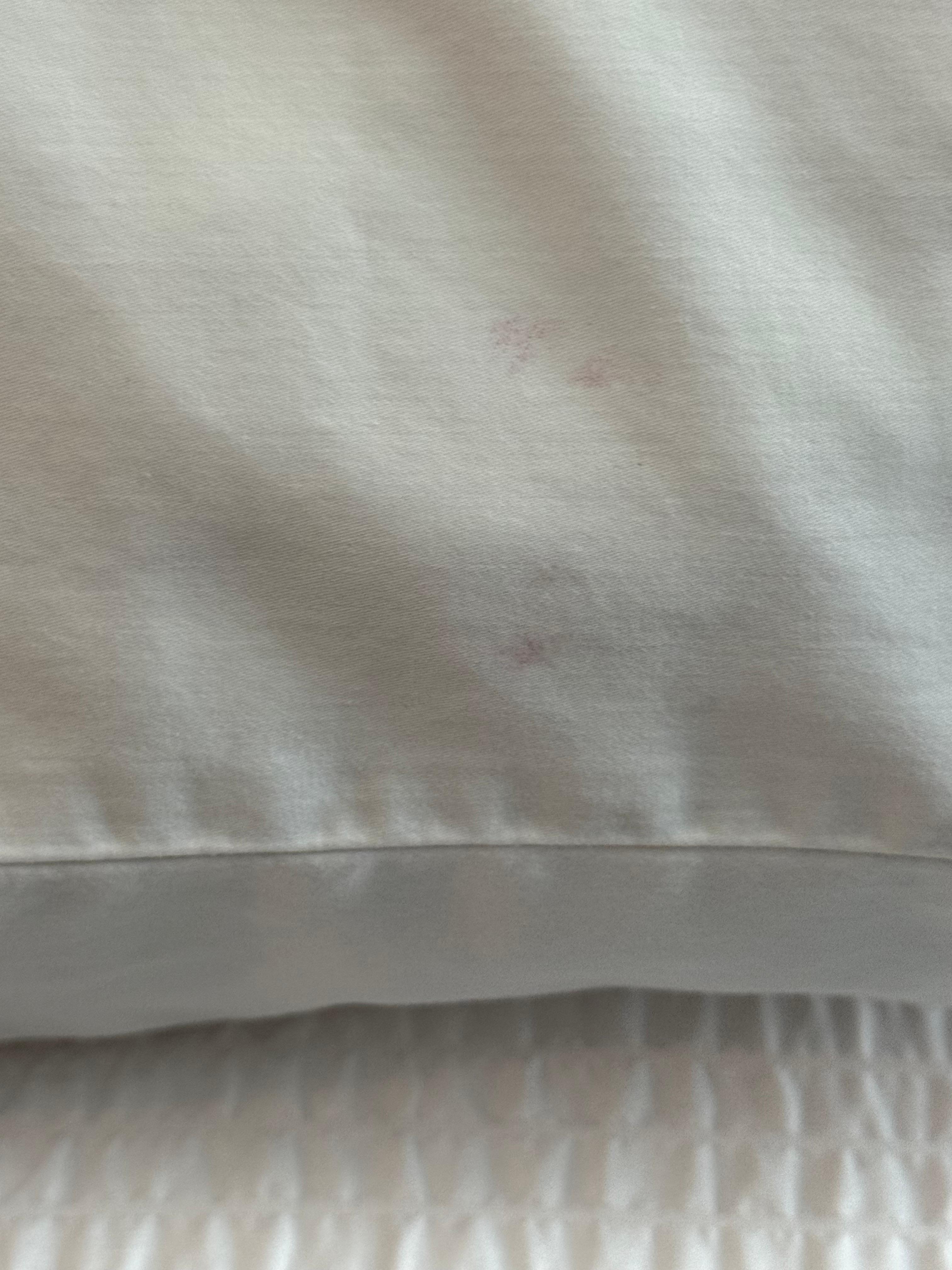 A stain on the pillow