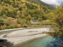 Hotel from nearby bridge