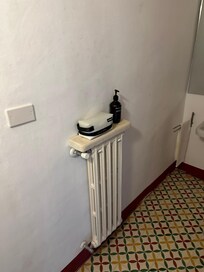 The only place to rest anything in bathroom