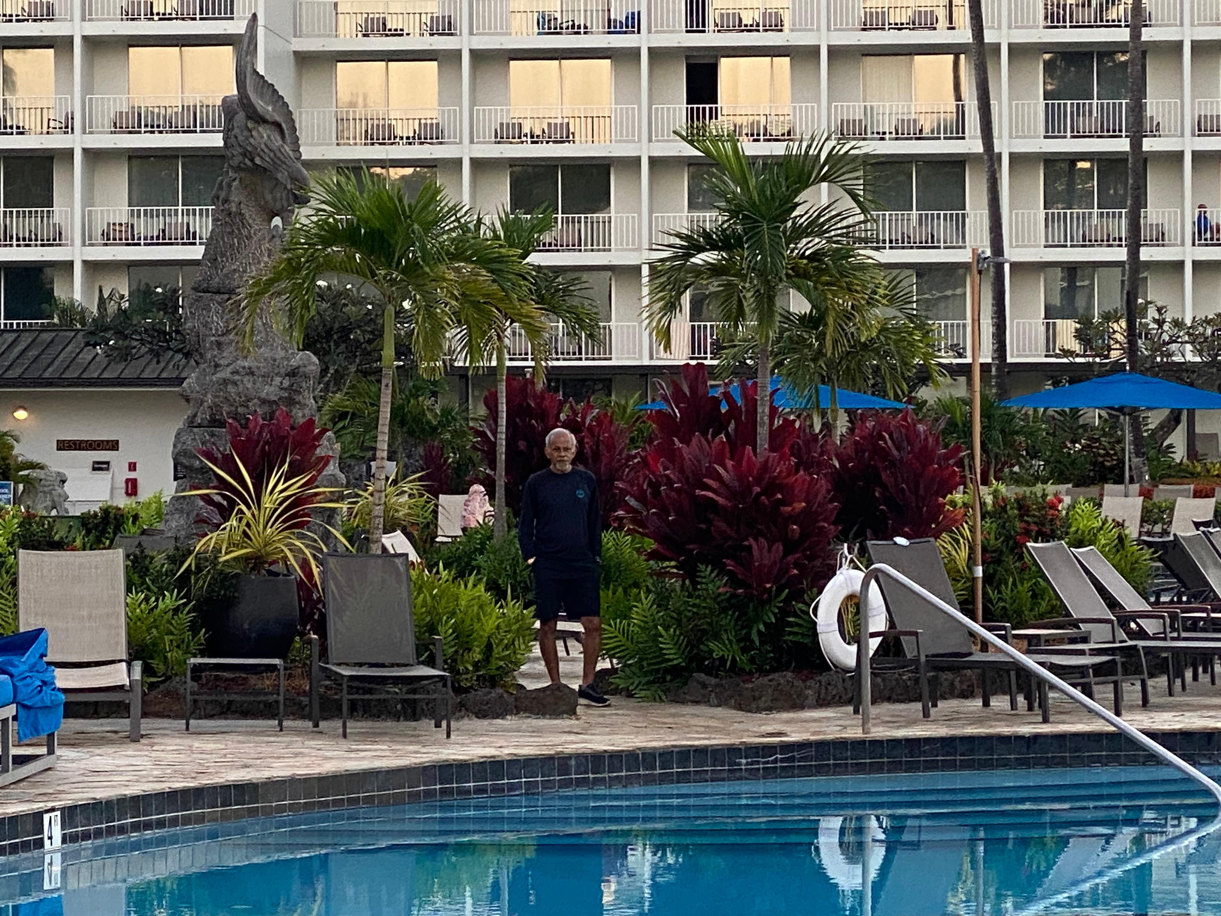Our room overlooked the pool and the ocean 