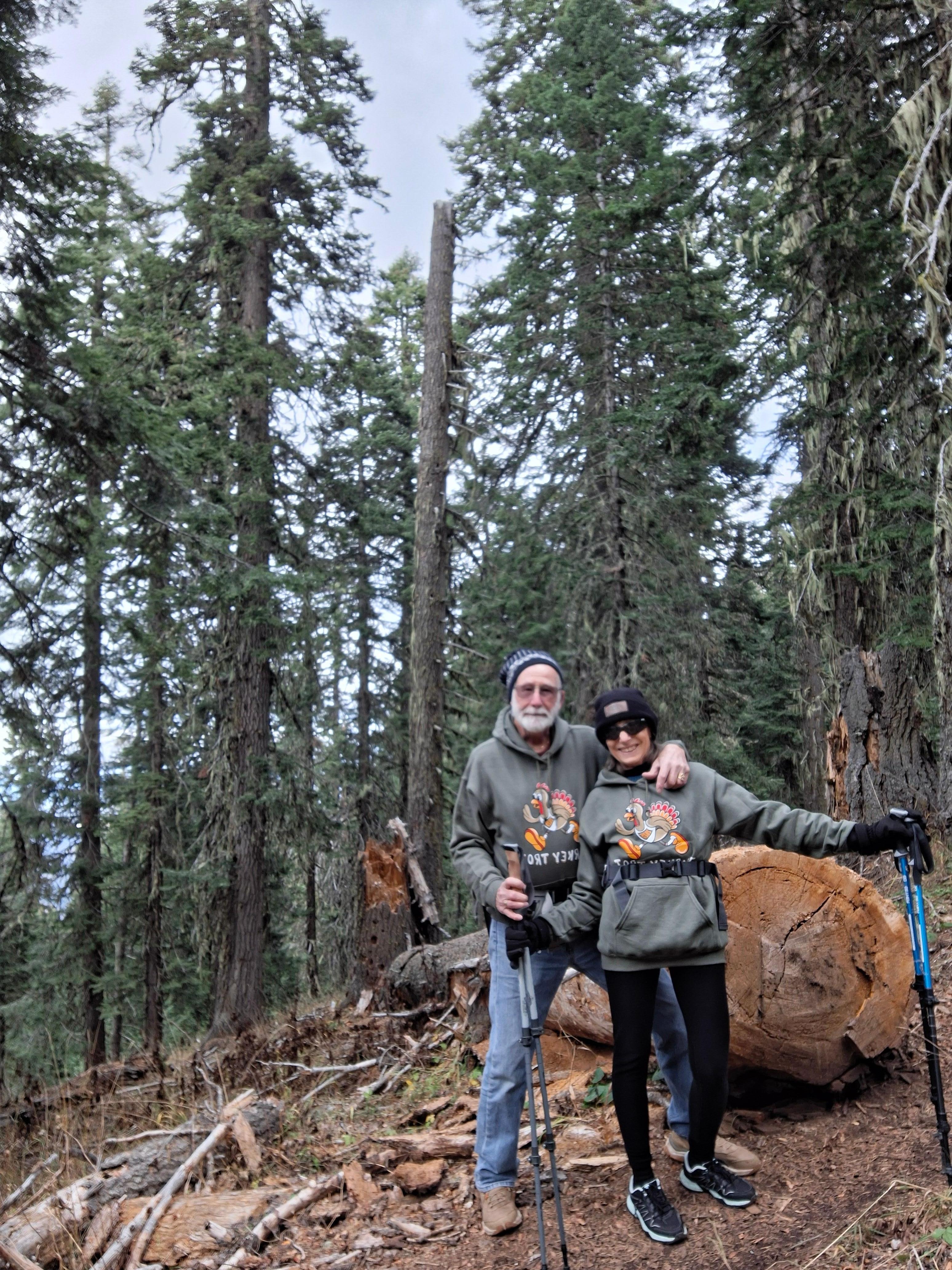 Hiking Grizzley Peak on Thanksgiving morn.
