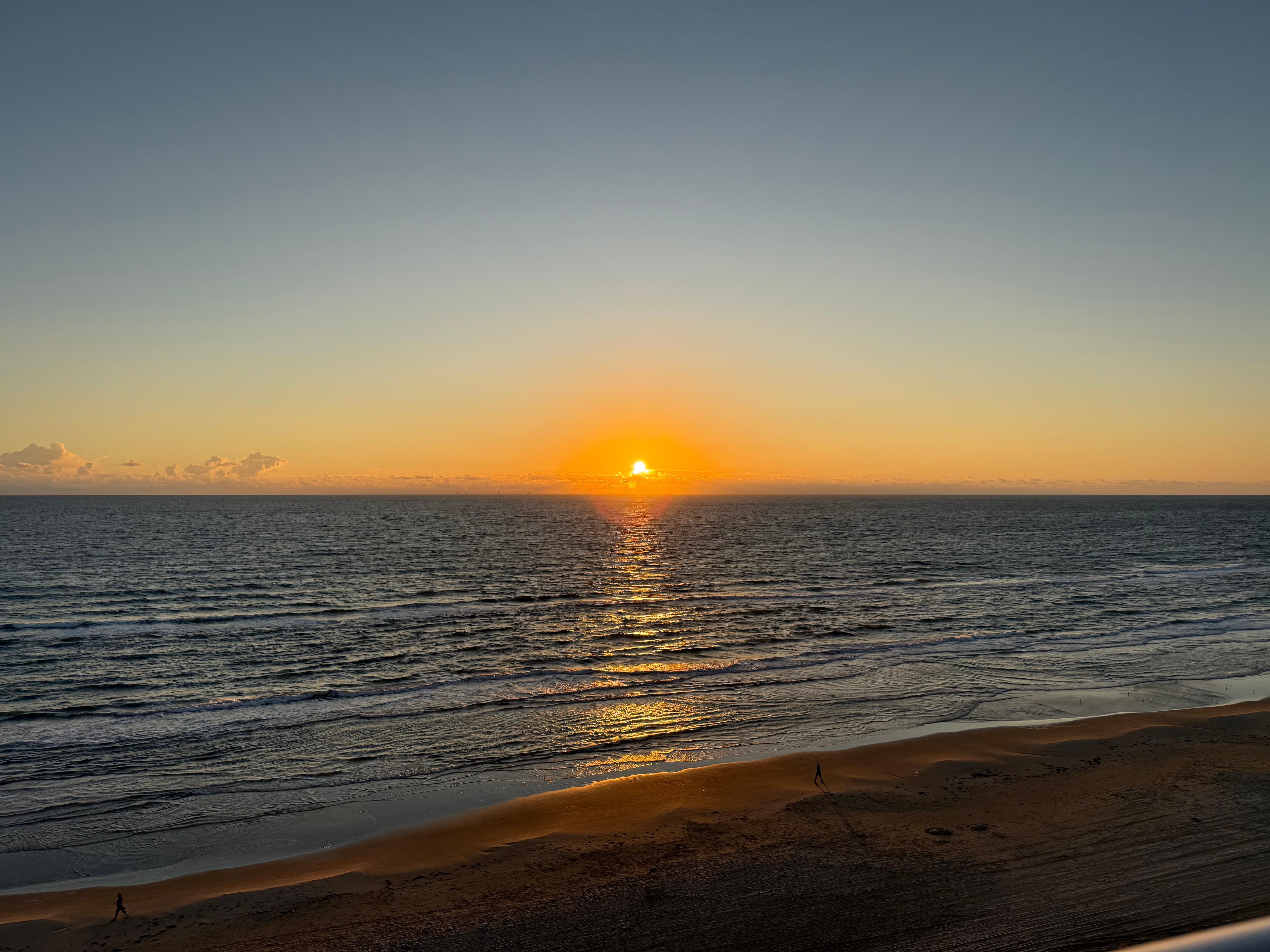 Just one of the many sunrises we have enjoyed from the balcony.