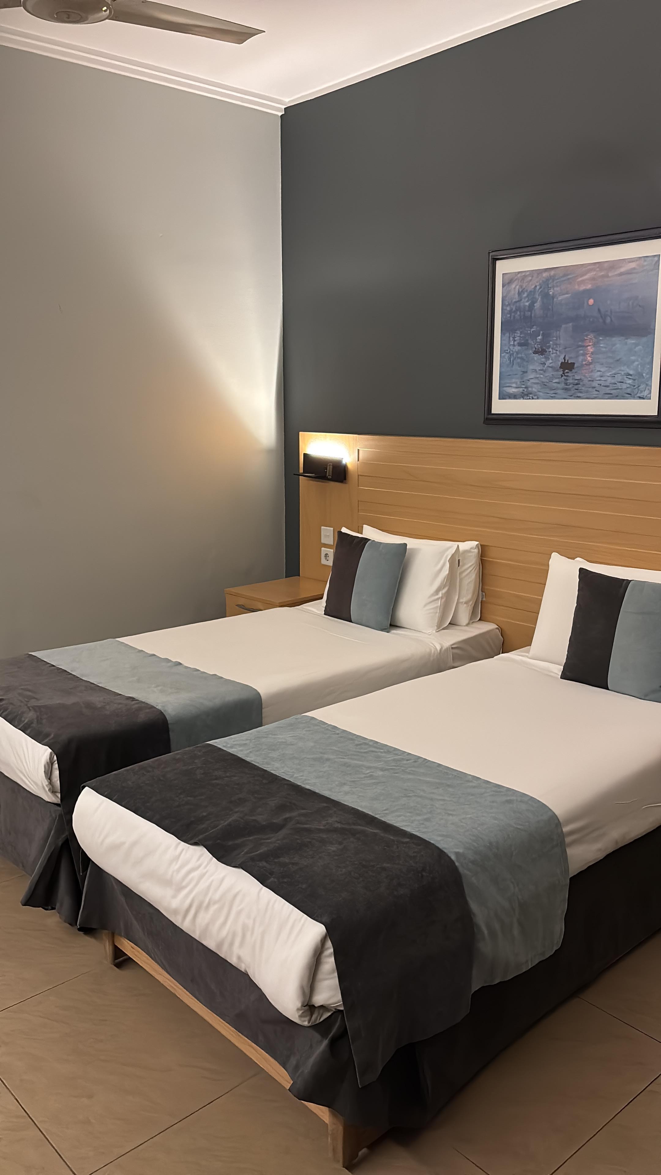 Clean spacious room and comfortable bed/ pillow 