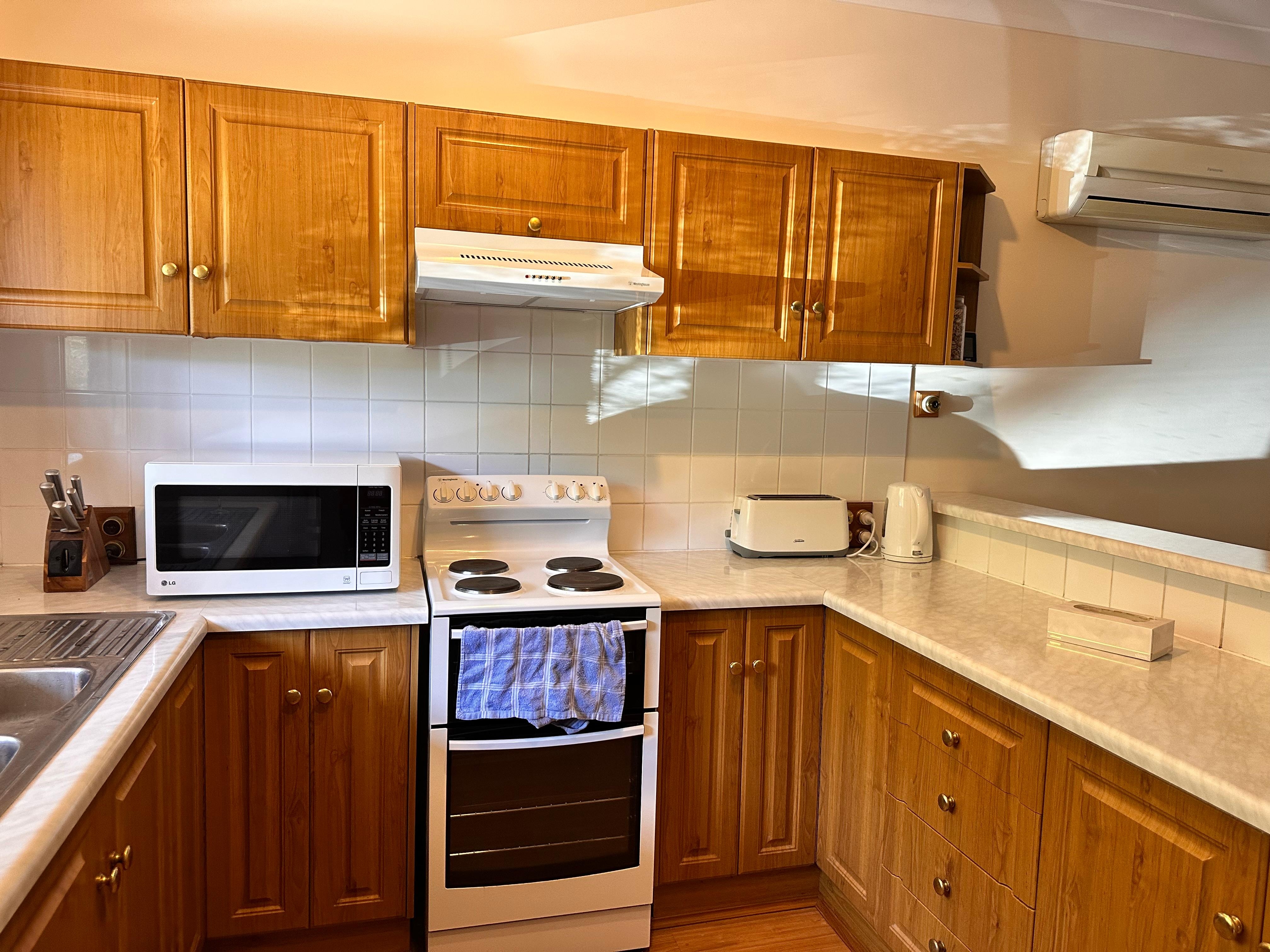 Kitchen with all the utensils 