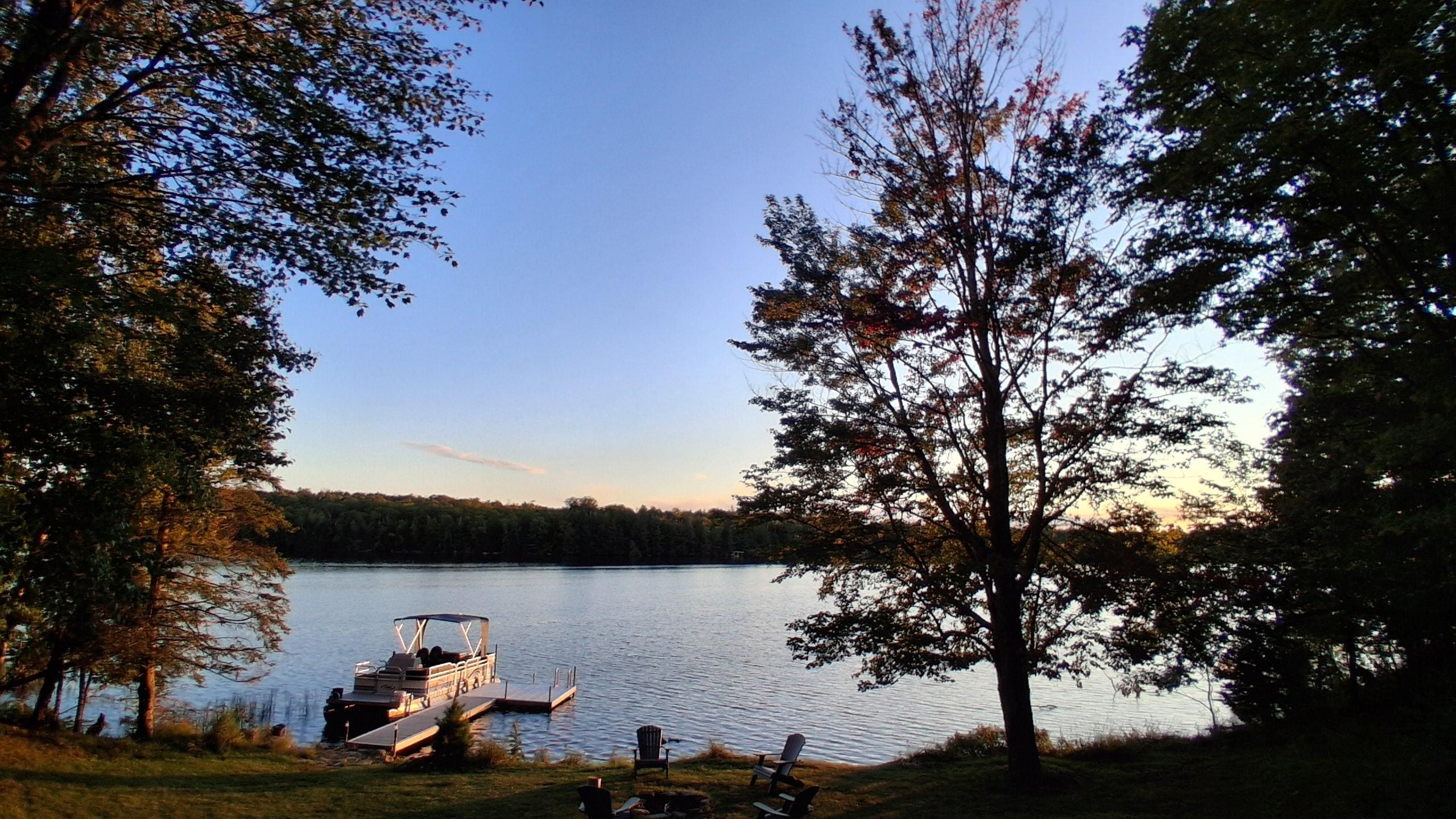 Morning view from cabin