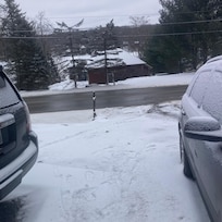 View of the frozen lake