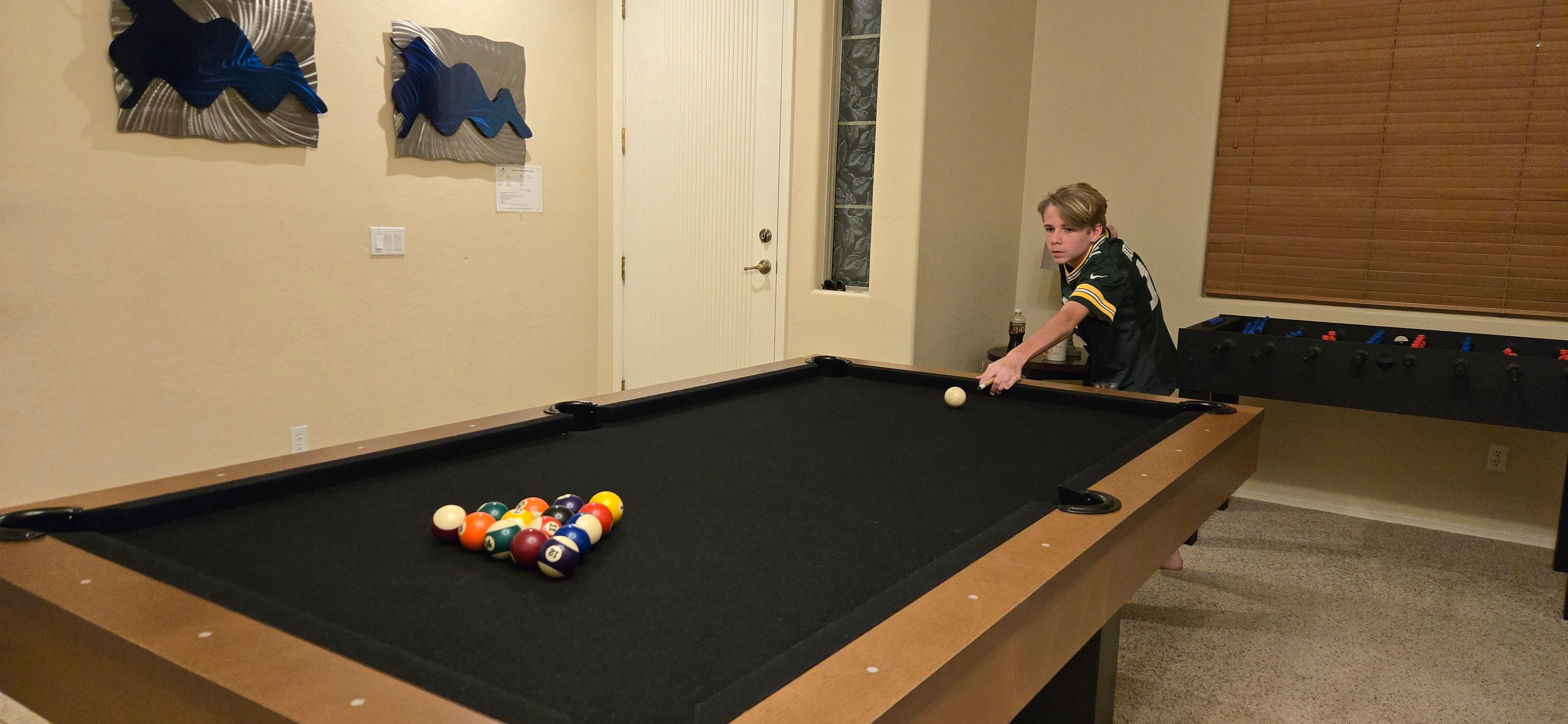 Our kidsoved having pool tournaments each night!
