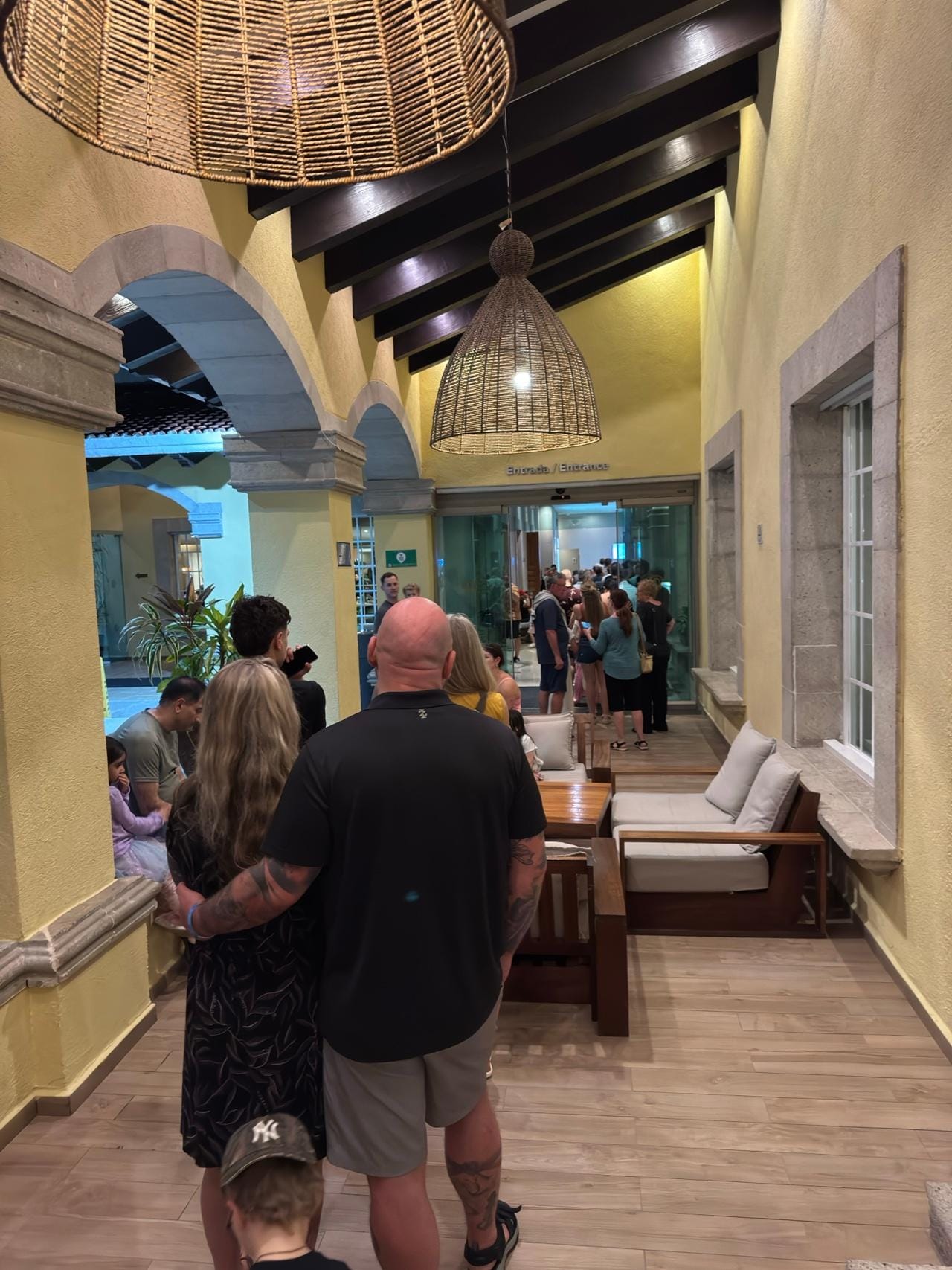 That's the line for the buffet. Out side of the building. 