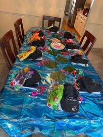 Nice sized dining room table although we ate most meals in the kitchen.