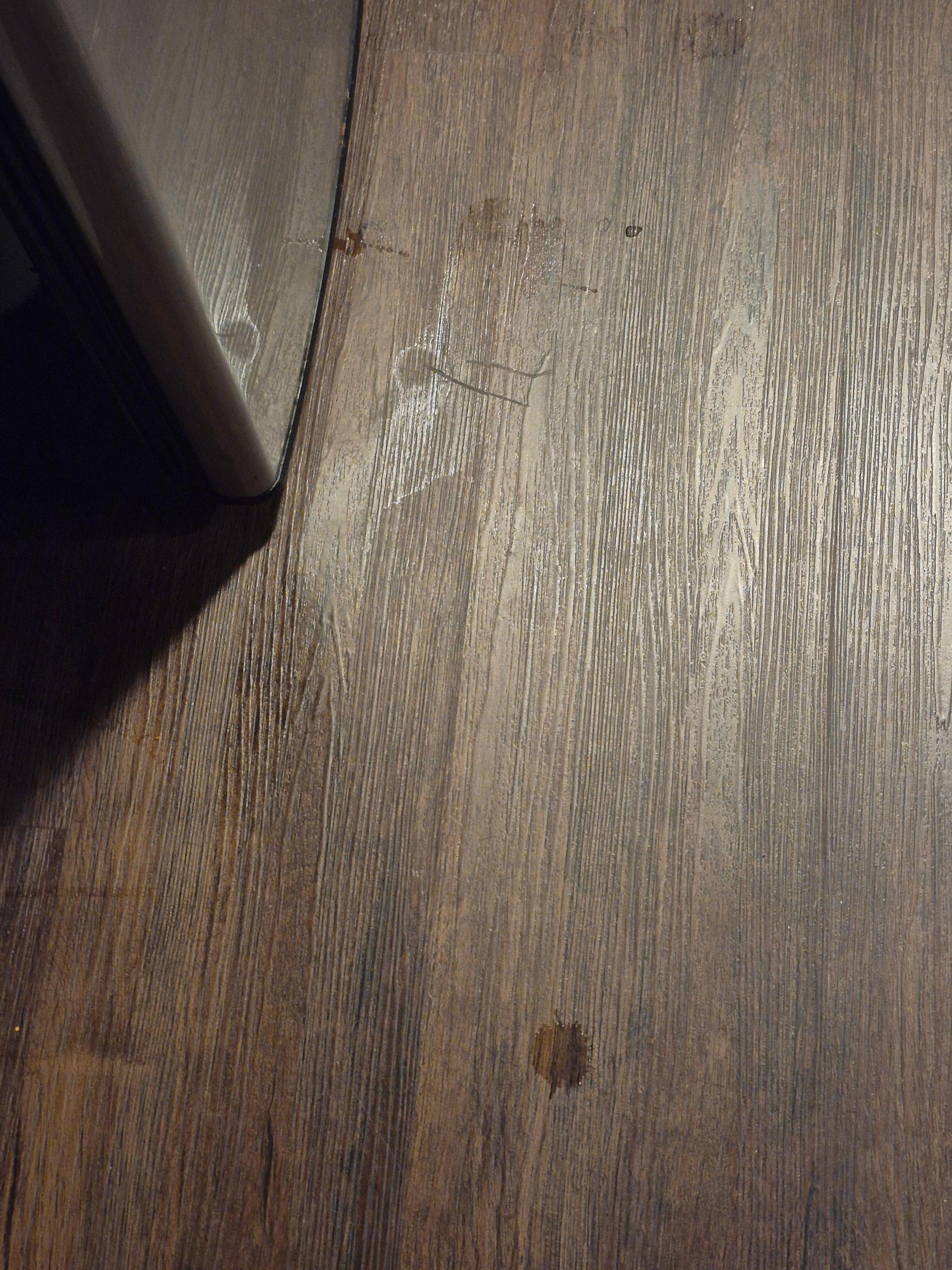 Spots on the floor