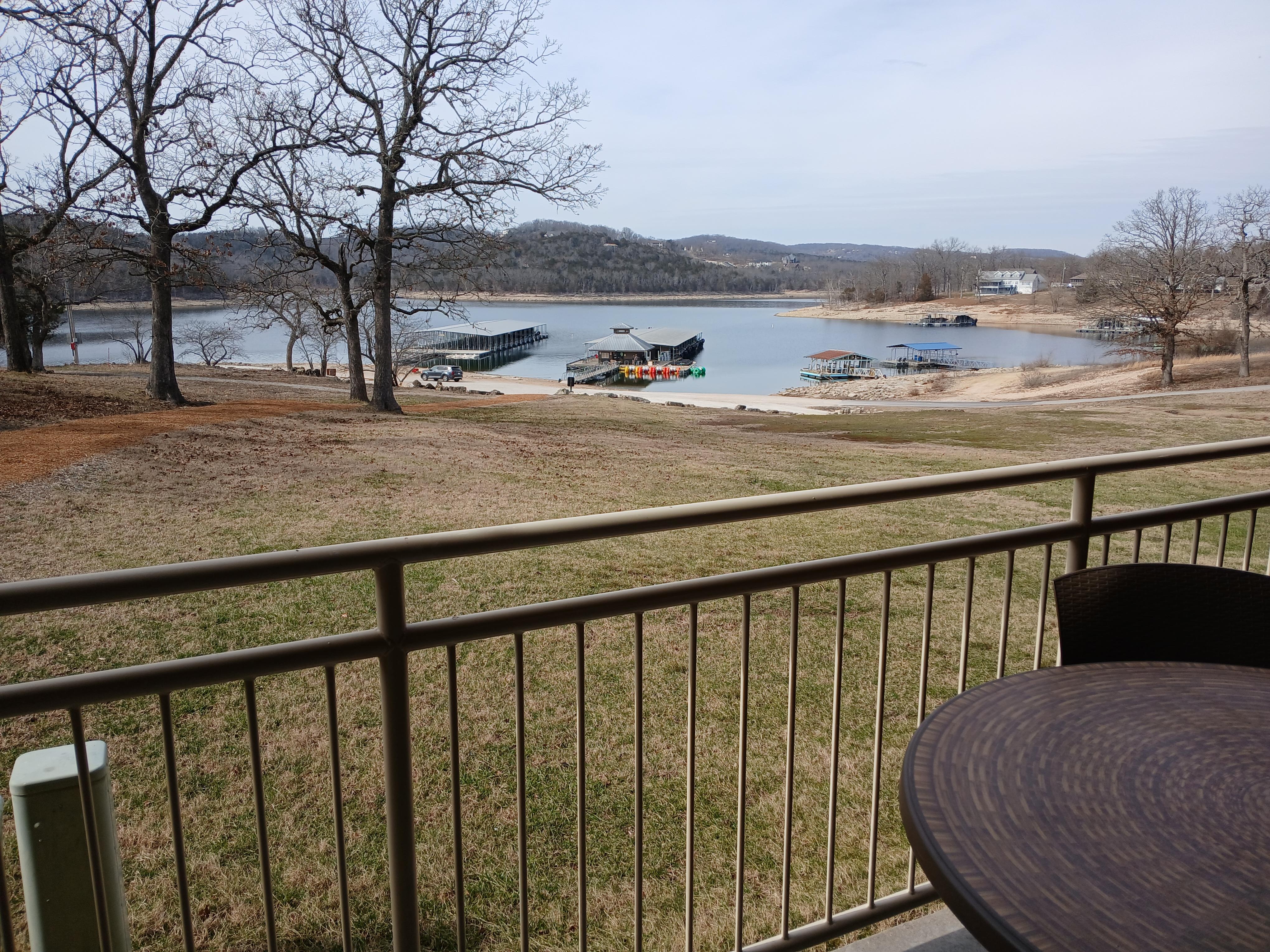 View from the private patio