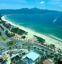 View from roof top pool