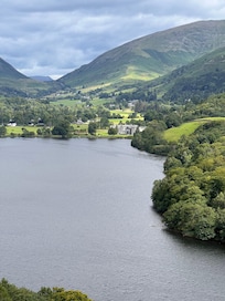 Located next to lake