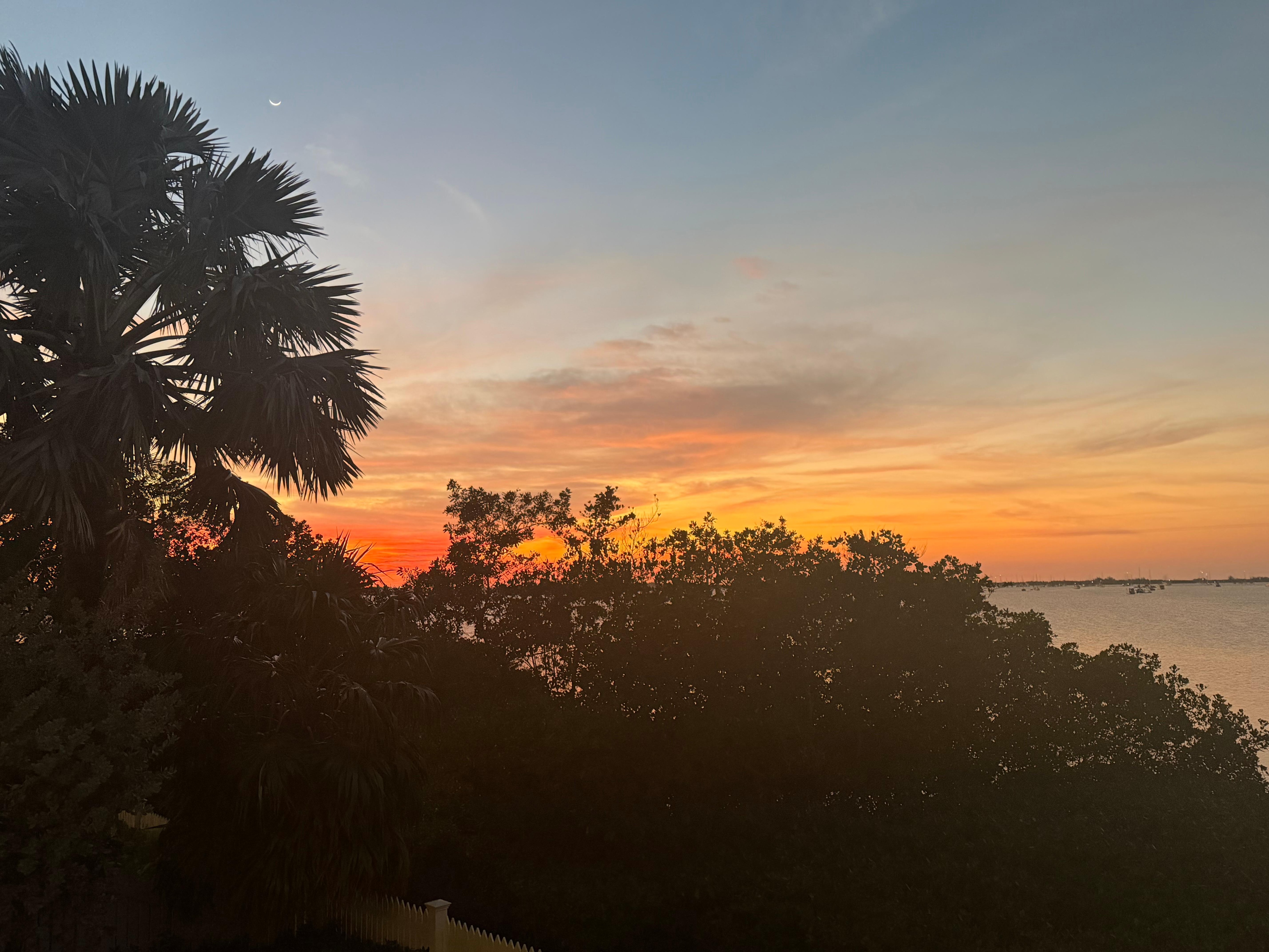 What a sunset from the balcony