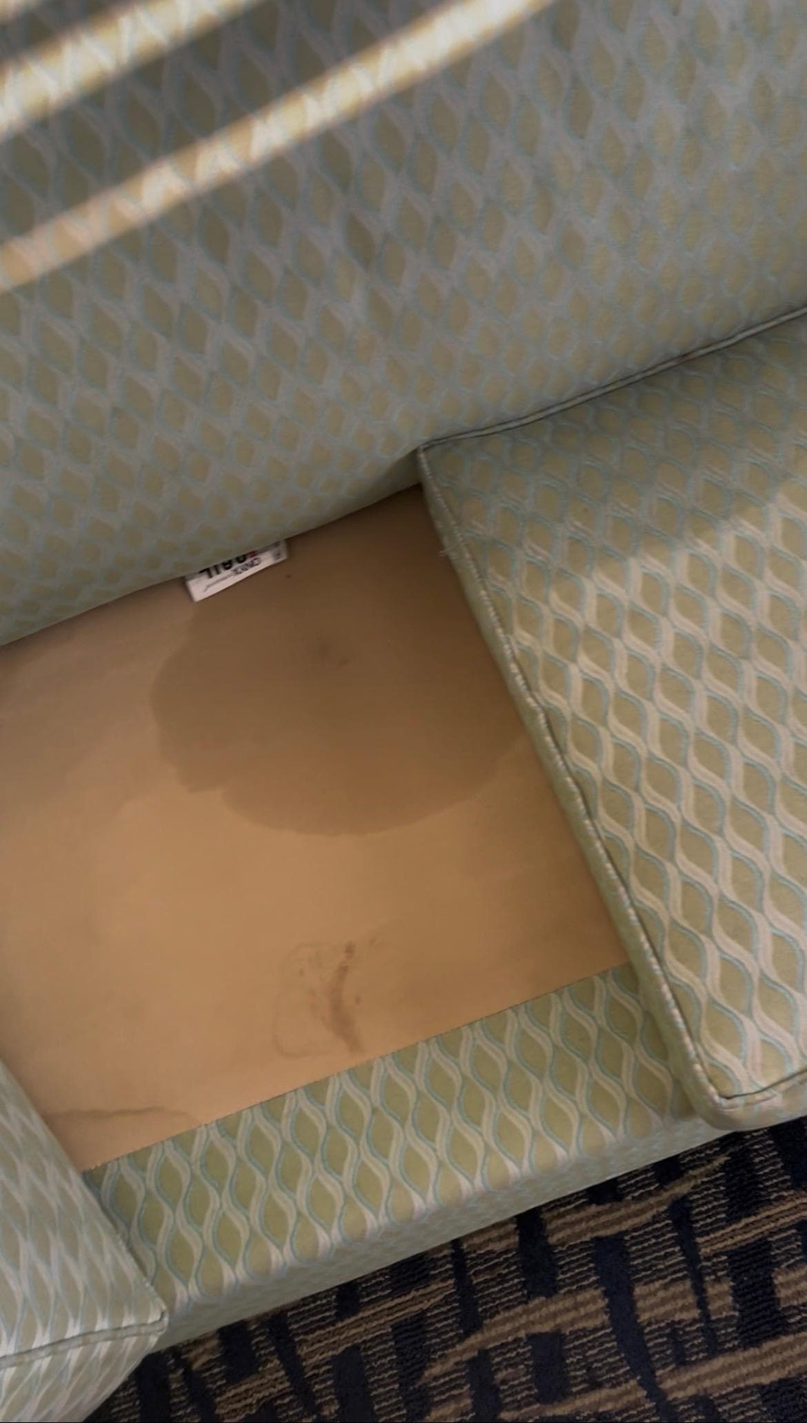 Stained couch
