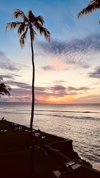 Sunset from the lanai.