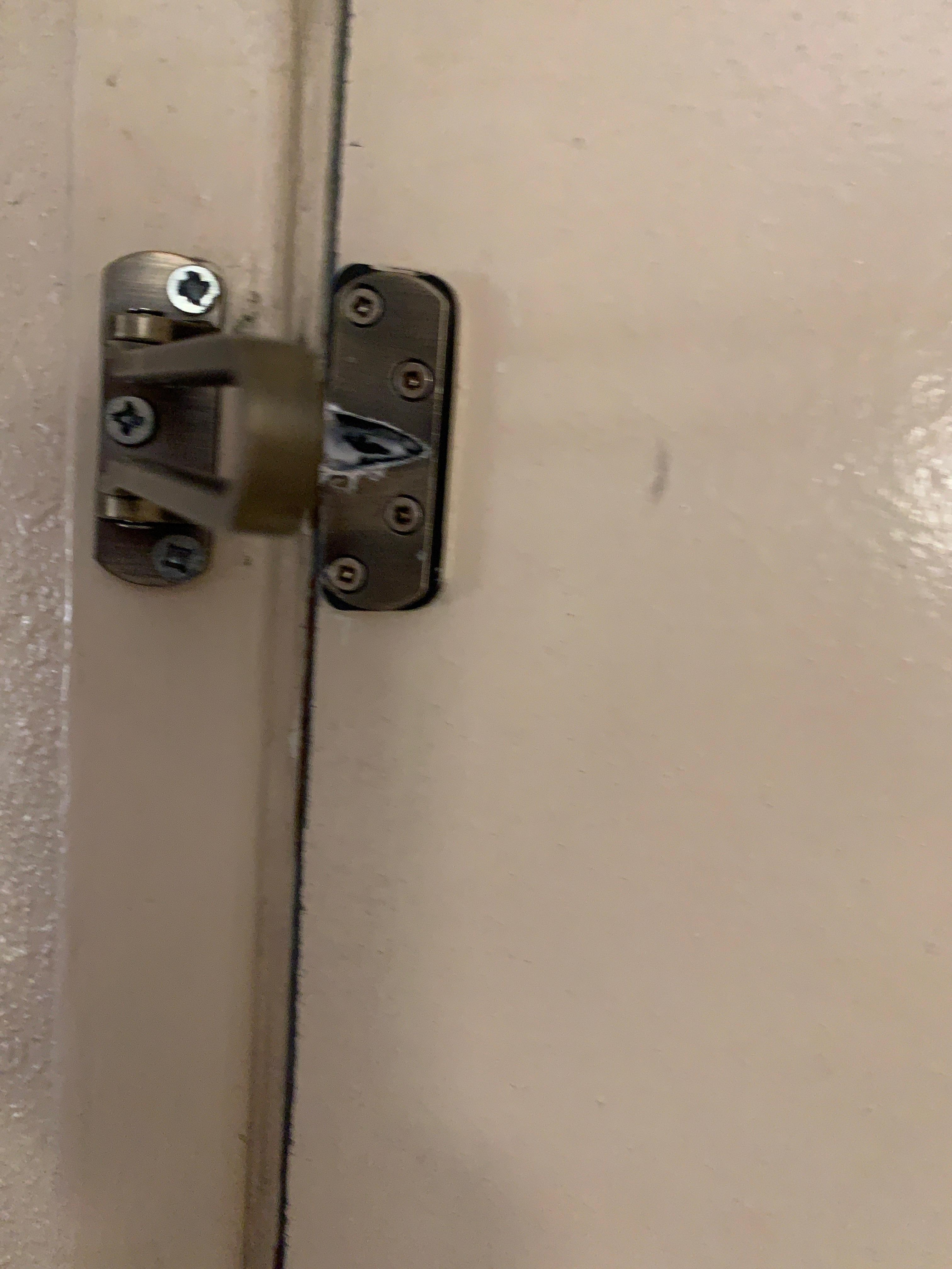 Broken door safety latch