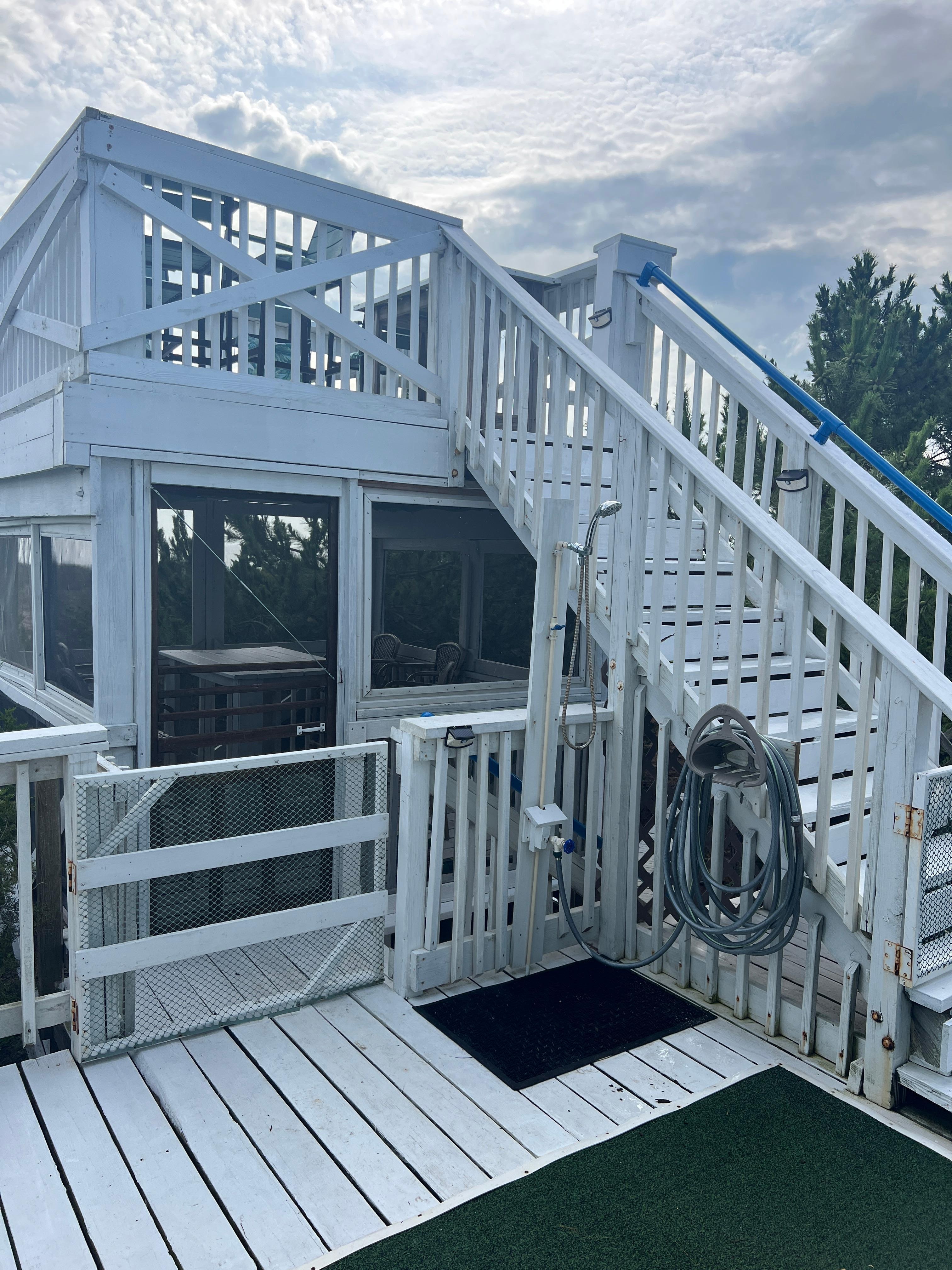 Coffee every morning on the upper deck