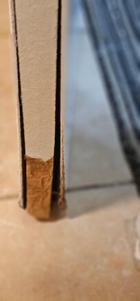 Broken bathroom door