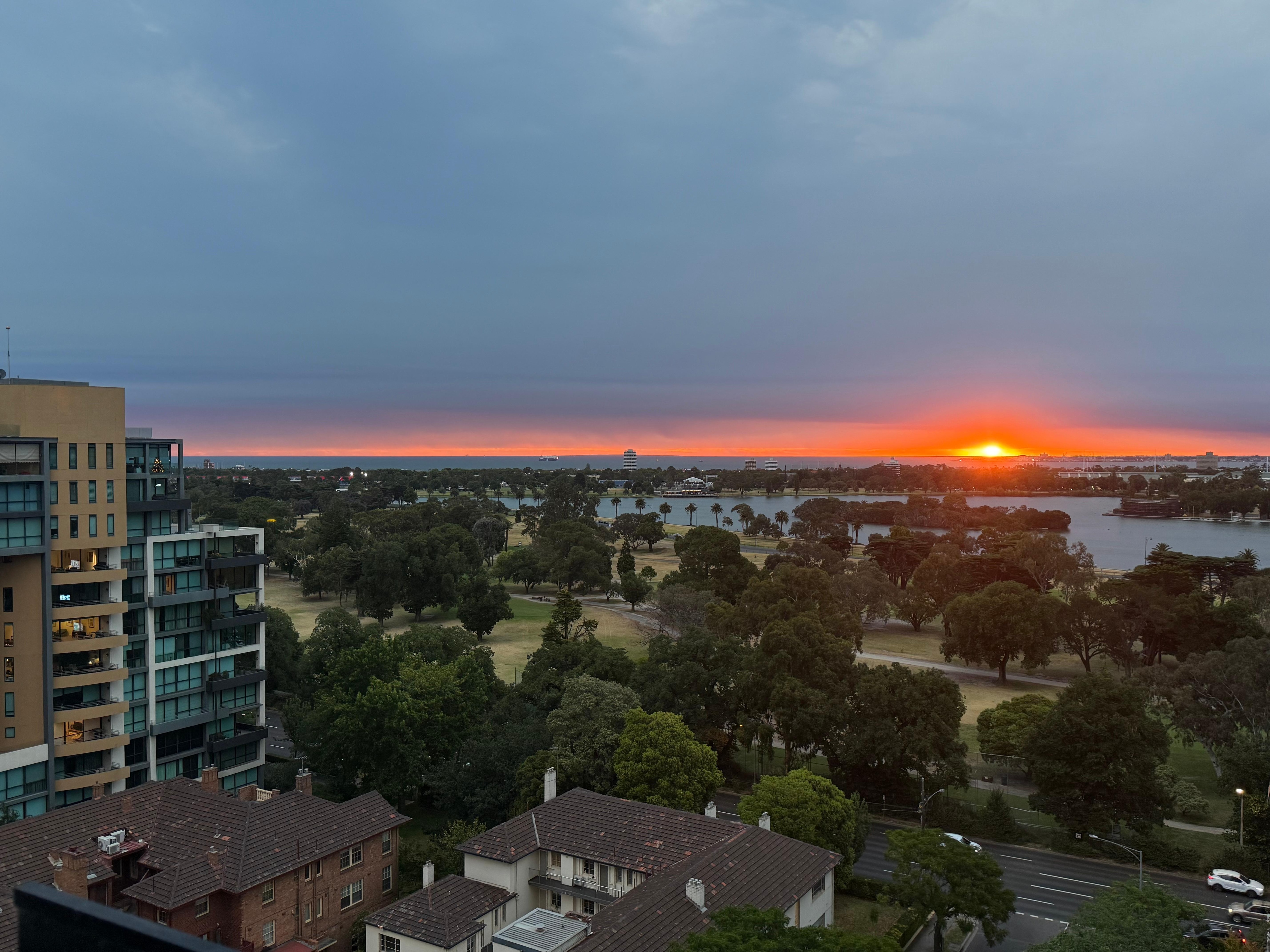 Balcony view on sunset was fantastic! 