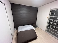 “ futon sofa” on the ground and not cleaned