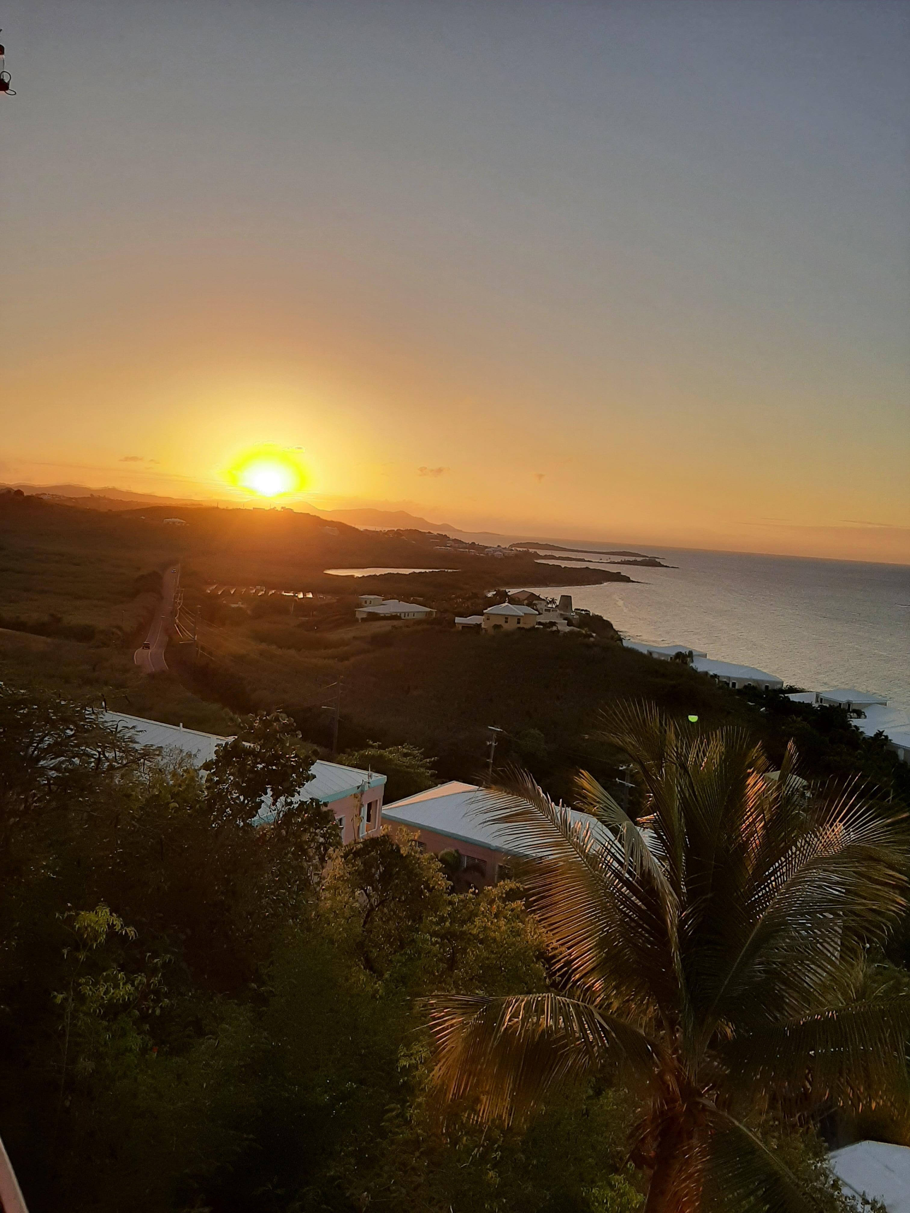 Sunset off the balcony