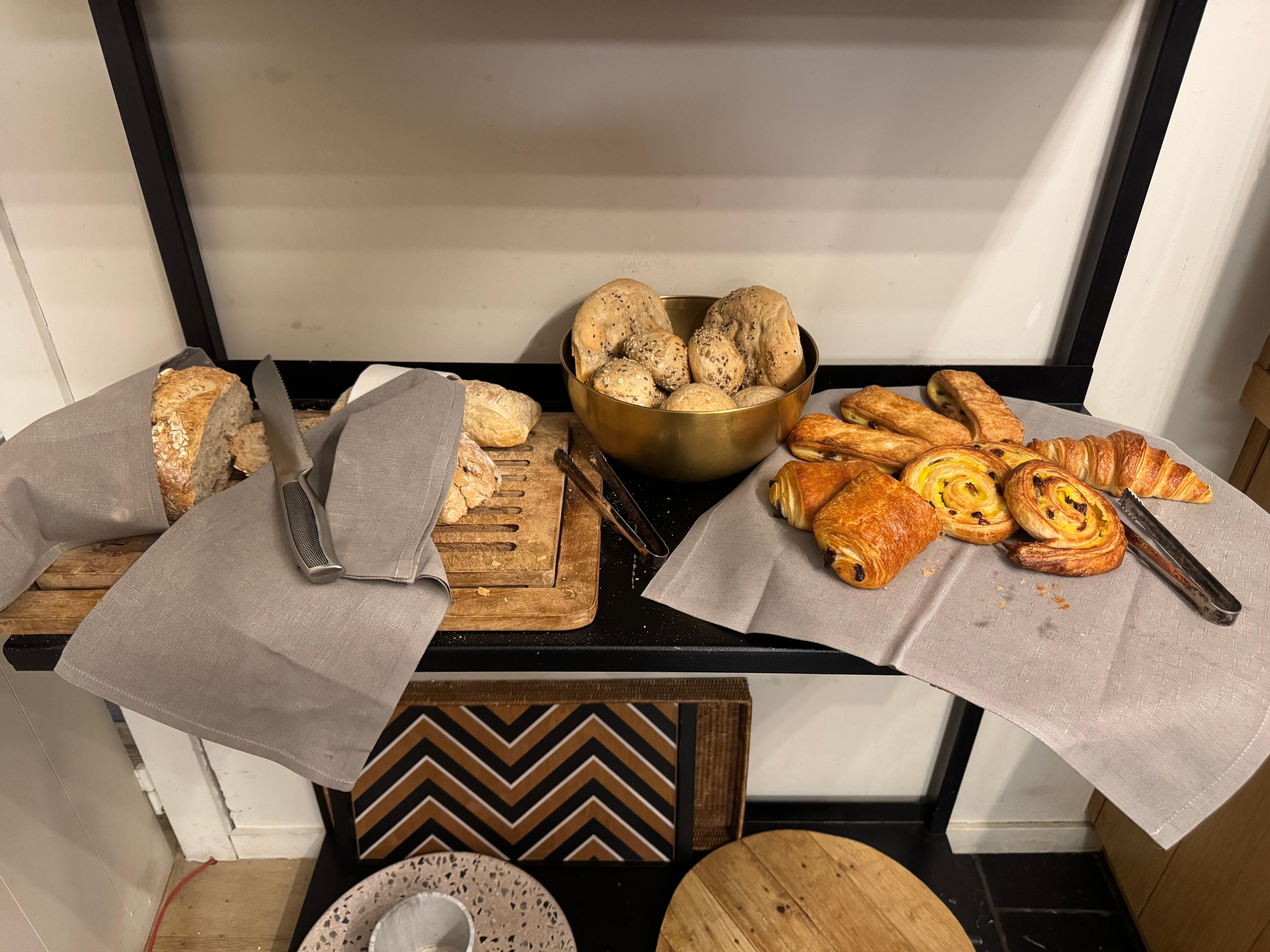 Fresh bread and pastries