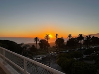 Beautiful sunset view from our balcony
