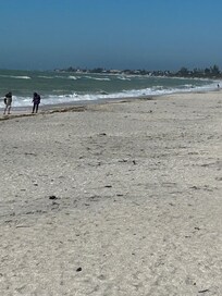 The beach on a red flag day. But it is the weird, 2026 early winter cold wind today. Otherwise, like a lake.