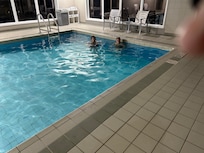 Relaxing in the pool