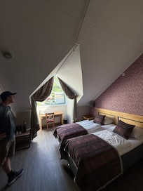 Half of the family room. Another full bed in another large space around the corner.