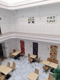 This central courtyard has a nice aesthetic feel