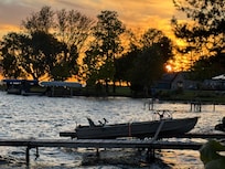 Sunset from the back of house