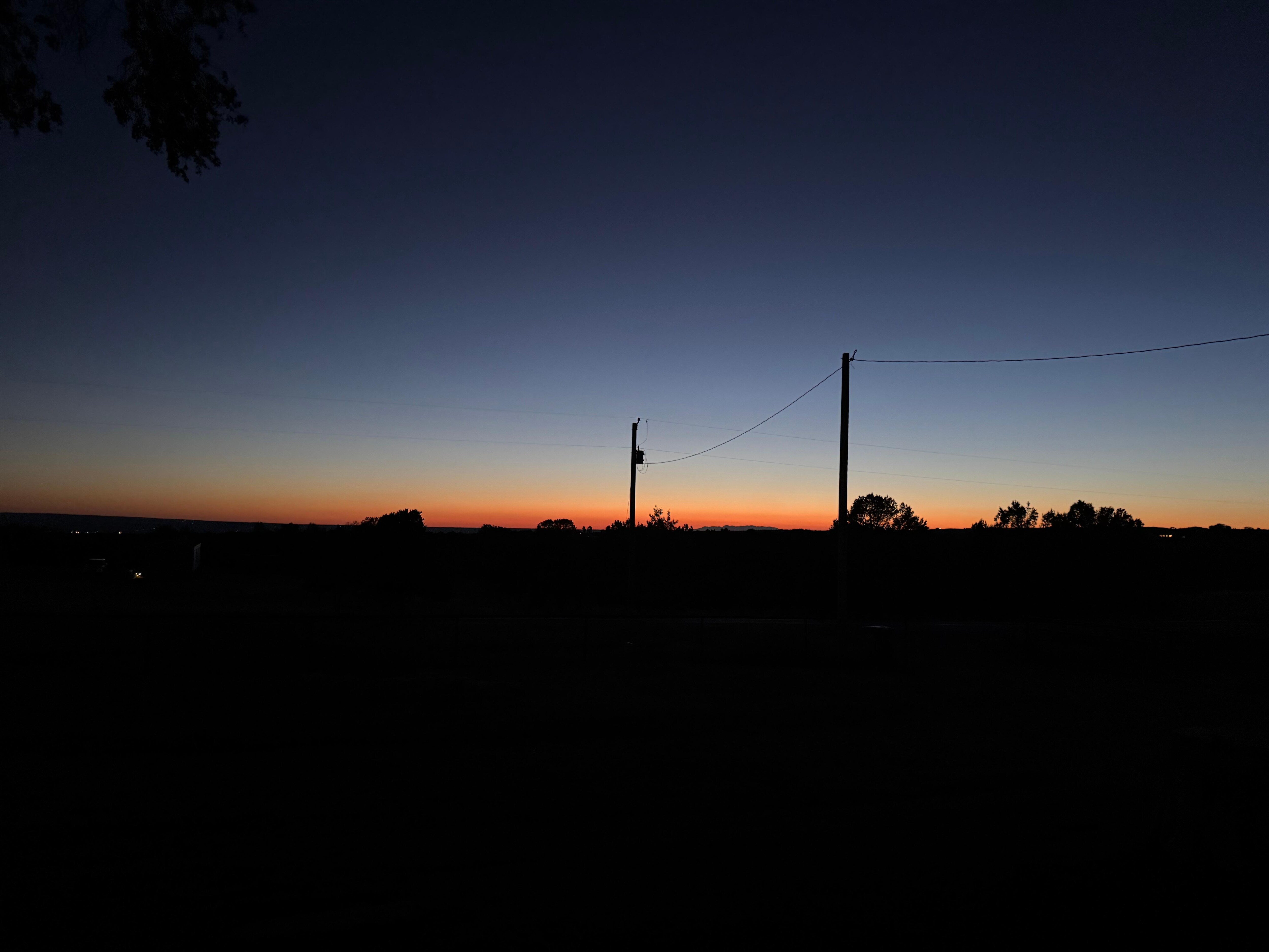 Beautiful sunset from the property 