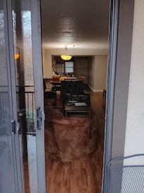 Balcony door to living room